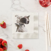 Serviette En Papier Pointeur anglais, chasse aux oiseaux (En situation)