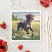 Serviette En Papier Pointeur court allemand en cours d'exécution (En situation)