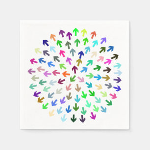 Serviette En Papier Pointeur Flèches Napkin