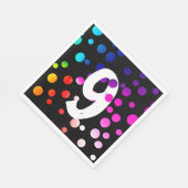 Serviette En Papier Points arc-en-ciel 9e anniversaire (Coin)