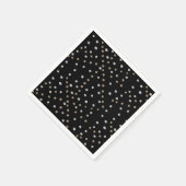 Serviette En Papier Points argentés et dorés (Coin)