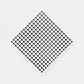 Serviette En Papier Points blancs minimaux sur fond noir uni (Coin)
