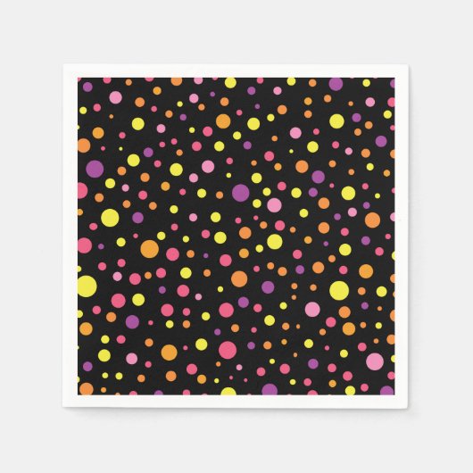 Serviette En Papier Points colorés (Devant)