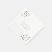 Serviette En Papier Points Confetti Bleus D'Or (Coin)