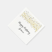 Serviette En Papier Points Confetti Or (Coin)