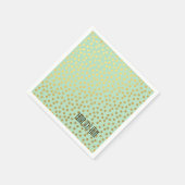 Serviette En Papier Points Confetti Or Chic Mint (Coin)