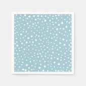 Serviette En Papier Points Dalmatiens Bleus, Points Dalmatiens, Impres (Devant)