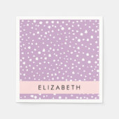 Serviette En Papier Points Dalmatiens Lilac, Points Dalmatiens, Votre  (Devant)