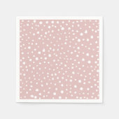 Serviette En Papier Points Dalmatiens Rose, Points Dalmatiens, Impress (Devant)
