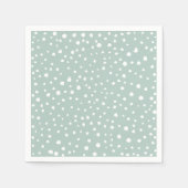 Serviette En Papier Points Dalmatiens verts, Points Dalmatiens, Pots D (Devant)