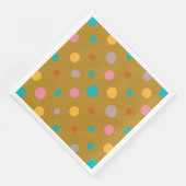 Serviette En Papier Points d'aquarelle multicolores 4 (Coin)