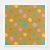 Serviette En Papier Points d'aquarelle multicolores 4 (Devant)