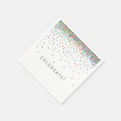 Serviette En Papier Points de confettis joyeux (Coin)