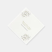 Serviette En Papier Points de Confettis Rose Doré (Coin)