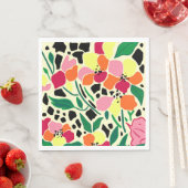 Serviette En Papier Points de jardin tropicaux (En situation)