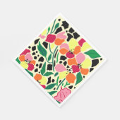 Serviette En Papier Points de jardin tropicaux (Coin)