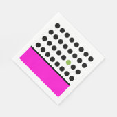 Serviette En Papier Points de jeu roses (Coin)