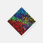 Serviette En Papier Points de peinture à explosion couleur Cool modern (Coin)