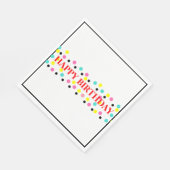 Serviette En Papier Points de polka d'anniversaire (Coin)
