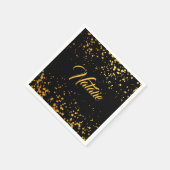 Serviette En Papier Points d'or (Coin)