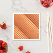 Serviette En Papier Points en satin - rouille et or (En situation)