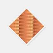Serviette En Papier Points en satin - rouille et or (Coin)