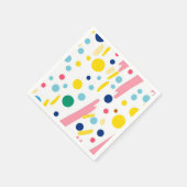 Serviette En Papier Points et rayures ludiques (Coin)