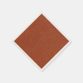 Serviette En Papier Points gris clair sur rouille (Coin)