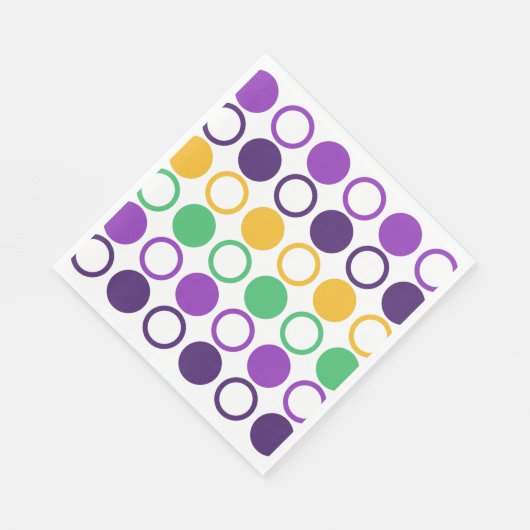 Serviette En Papier Points Mod Mardi Gras (Coin)