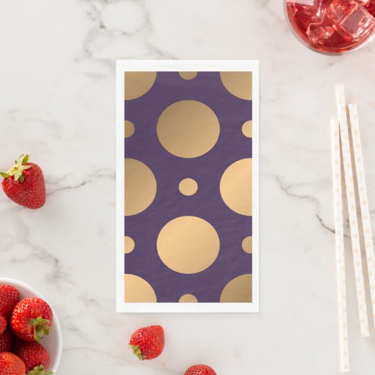 Serviette En Papier Points Motif 15 (En situation)