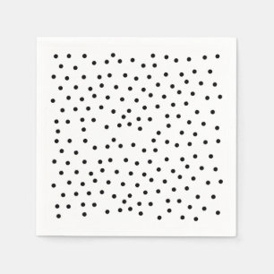 Serviette En Papier Points noirs