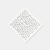 Serviette En Papier Points noirs (Coin)