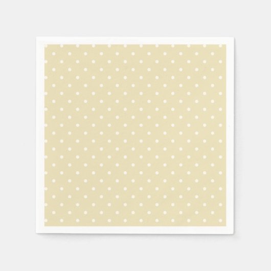 Serviette En Papier Points noirs de début d'automne Classique | Blé do (Devant)