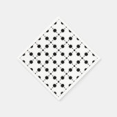 Serviette En Papier Points noirs, Motif à pois, Points, Pointillé (Coin)
