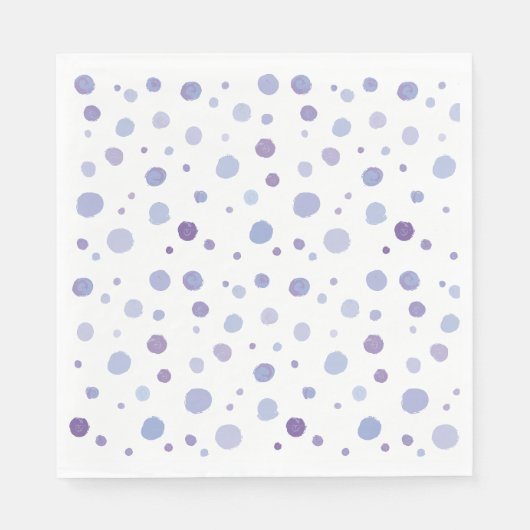 Serviette En Papier points noirs peints à la main (Devant)