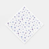Serviette En Papier points noirs peints à la main (Coin)