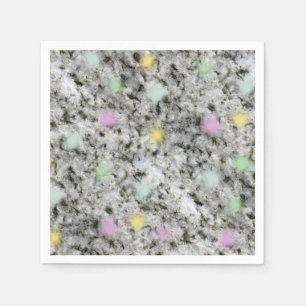 Serviette En Papier Points pastel en granit blanc doux