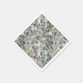 Serviette En Papier Points pastel en granit blanc doux (Coin)