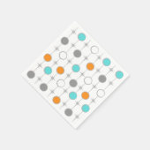 Serviette En Papier Points rétros et Starburts Papier serviettes (Coin)