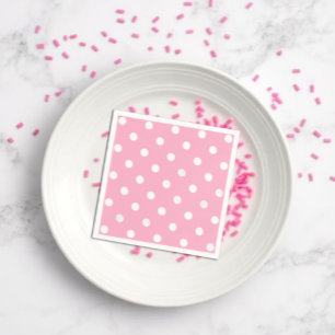 Serviette En Papier Points roses