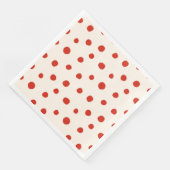 Serviette En Papier Points rouges d'été (Coin)