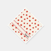 Serviette En Papier Points rouges d'été (Coin)