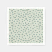 Serviette En Papier Points Sage Green (Devant)
