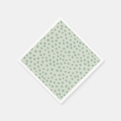 Serviette En Papier Points Sage Green (Coin)