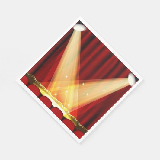 Serviette En Papier Points saillants sur scène (Coin)