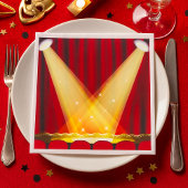 Serviette En Papier Points saillants sur scène