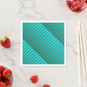 Serviette En Papier Points satinés - gris turquoise et étain (En situation)