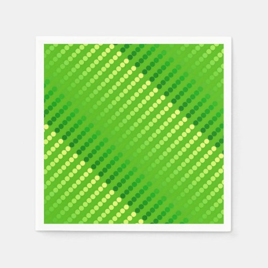 Serviette En Papier Points satinés - nuances vert citron (Devant)