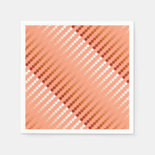 Serviette En Papier Points satinés - teintes de pêche