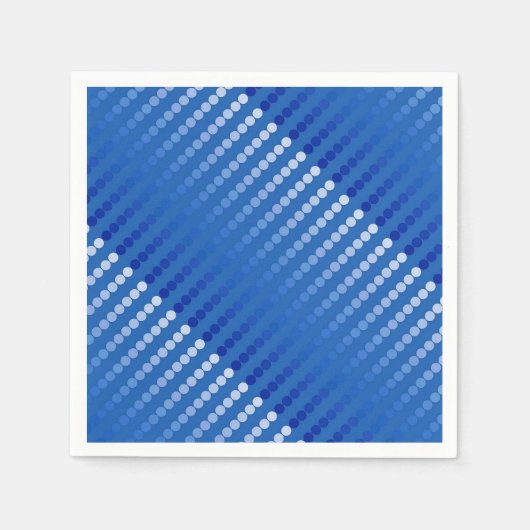 Serviette En Papier Points satinés - tons bleu acier (Devant)